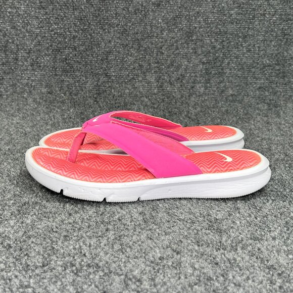 Nike Ultra Comfort Sandals Womens Size 7 Pink Athletic Beach Recovery Flip Flops - Picture 4 of 12